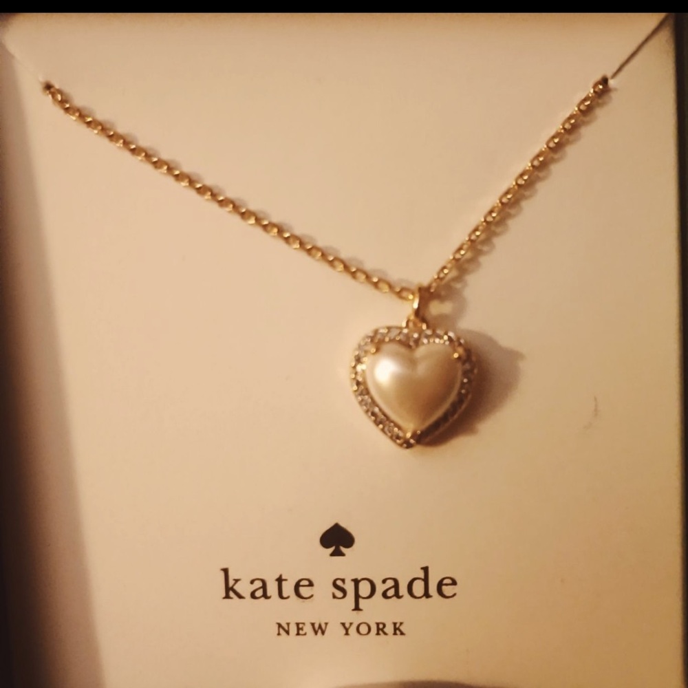 Kate Spade Halo Heart Necklace NWOT